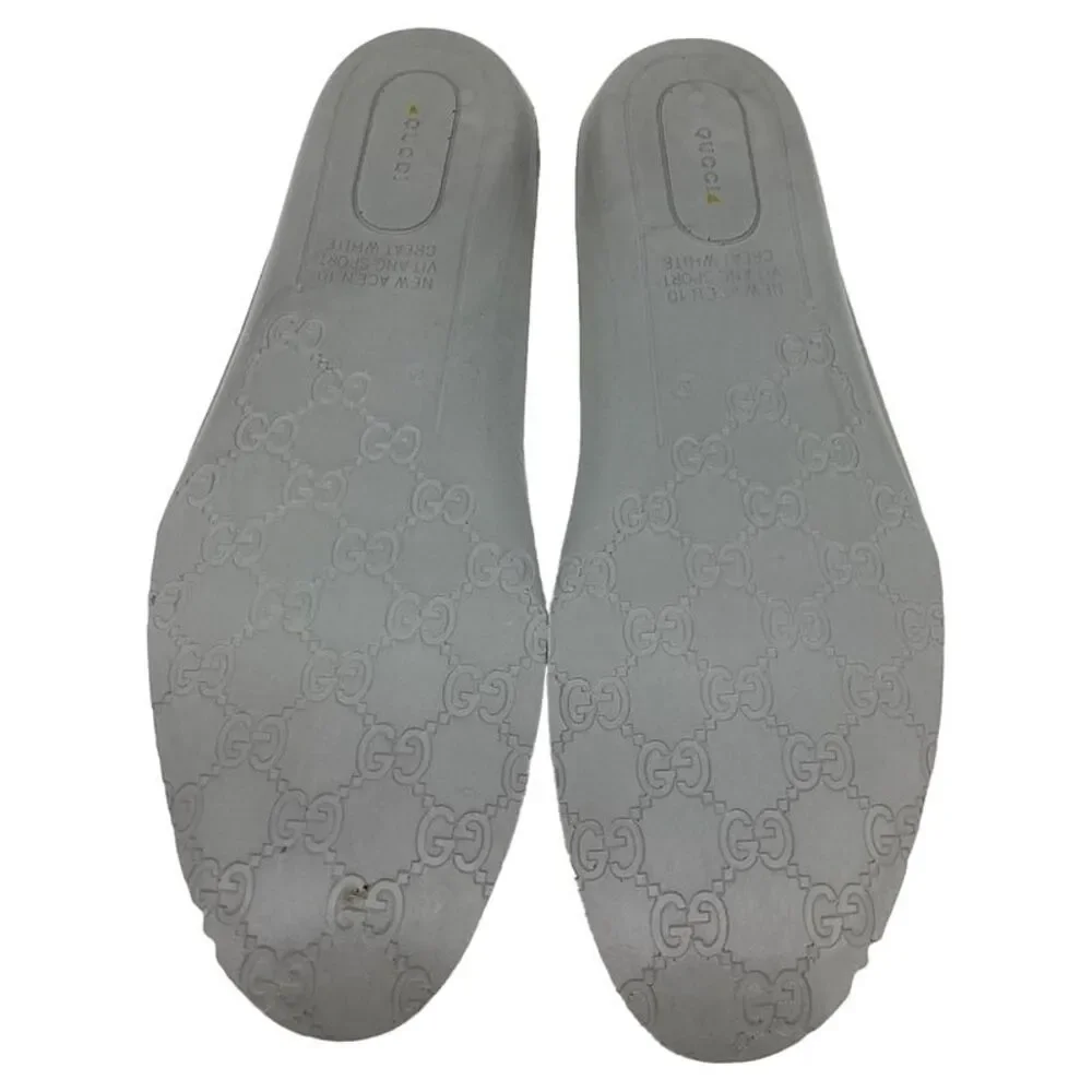 Gucci Ace Loved Sneakers in White Leather